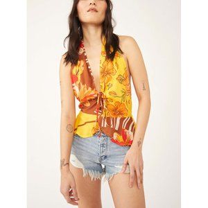NWT Free People Hot Tropics Tank / Mango Combo